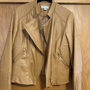 Calvin Klein faux leather jacket
